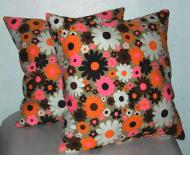 Pair of handmade pillows by Emily B