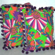 Pair of handmade pillows by Helen Smith