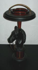 Iron horsehead ashtray stand