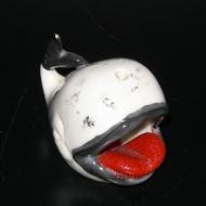 Small white whale ashtray/incense holder