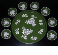9 piece beverage set by National Toleware