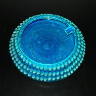 Turquoise ceramic ashtray