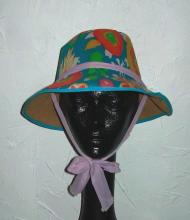 Floral gardening hat
