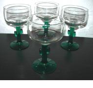 Set of 4 cactus Margarita glasses