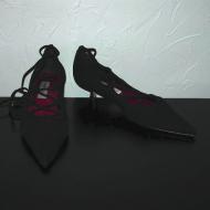 Sacha London black suede kitten heels, size 5 US