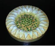 Sunflower ashtray by Alfaraz Pottery, made in Spain