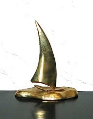 brass sailboat