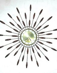 vintage starburst wall clock