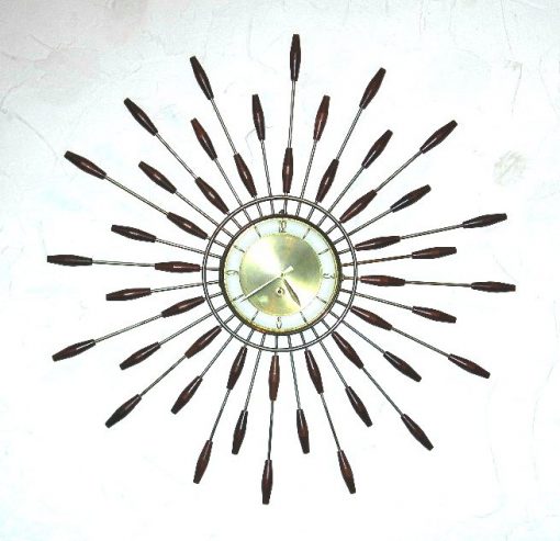 vintage starburst wall clock