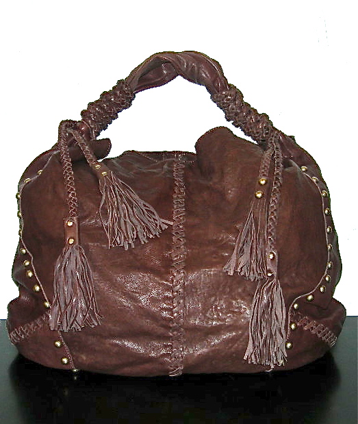 Cynthia Rowley Purse Womens White Cream Leather Tote Bag Handbag Studded |  eBay