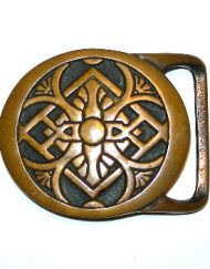 Celtic design vintage belt buckle