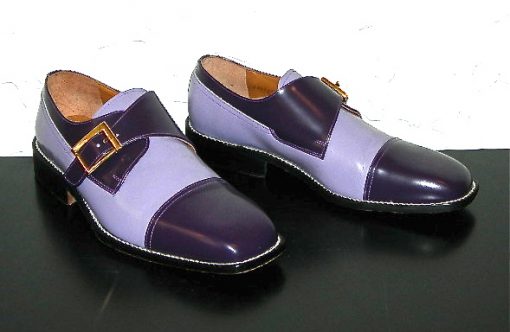Giorgio Brutini two-tone purple shoes
