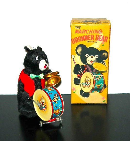 vintage wind up bear