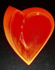 Haeger ceramic heart ashtray