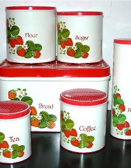 strawberry canister set of 6