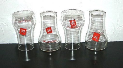upside down 7up glasses
