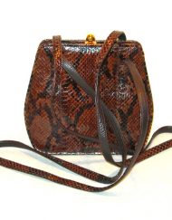 Bob Mackie snakeskin purse