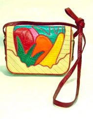 Sharif pieced leather purse