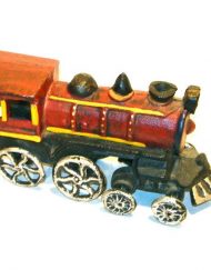 Vintage metal train engine toy