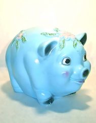 1966 Silvestri Bros chalkware piggy bank