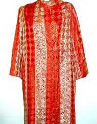 Pohoomull Bros Cairo silk embroidered robe