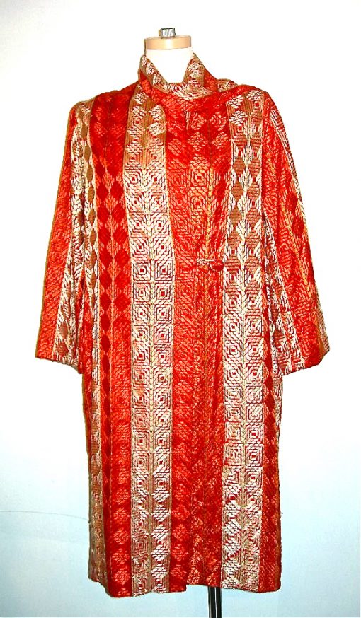 Pohoomull Bros Cairo silk embroidered robe