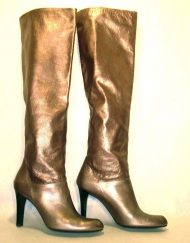 Stuart Weitzman bronze over-knee boots