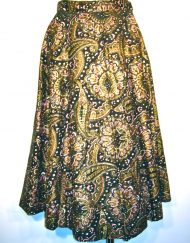 Vintage paisley sequined skirt