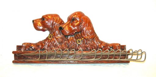 Vintage Syroco Cocker Spaniel tie rack