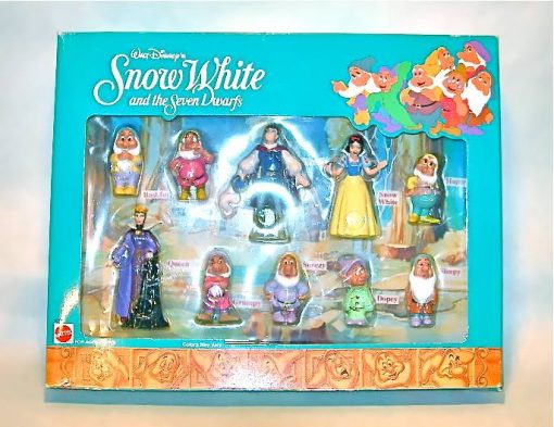Vintage Snow White and the Seven Dwarfs figures set