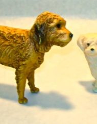 1977 Breyer Benji and Tiffany dog figures