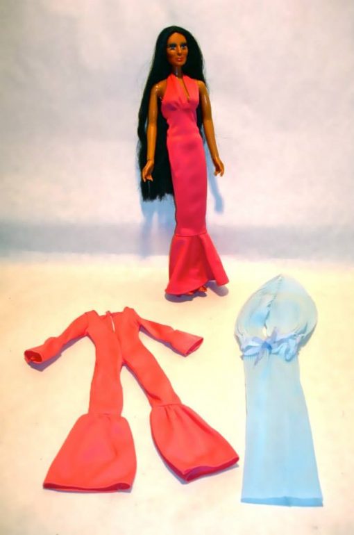Vintage Cher doll with 3 outfits