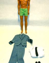 Vintage Malibu Ken doll with military outfit