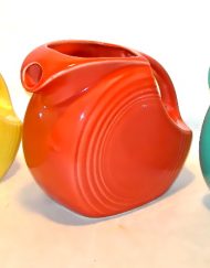 Set of 3 vintage Fiesta Ware disk pitchers