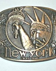 New York belt buckle