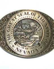 Seal of Nevada belt buckle