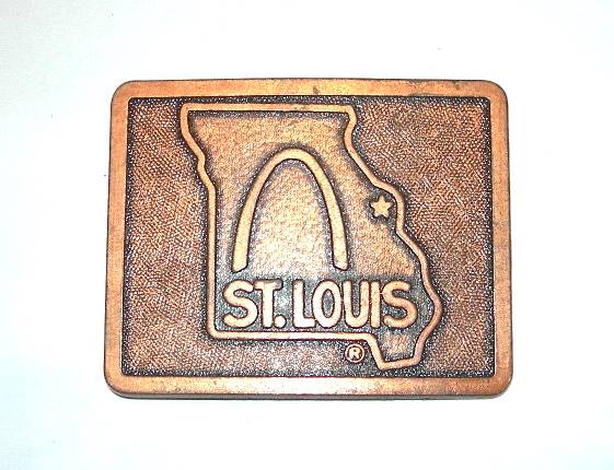 St. Louis belt buckle