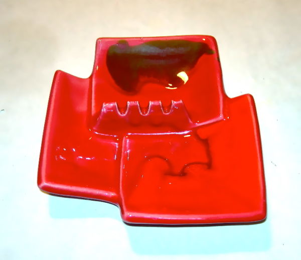 Vintage ceramic ashtray NVISION Cincinnati