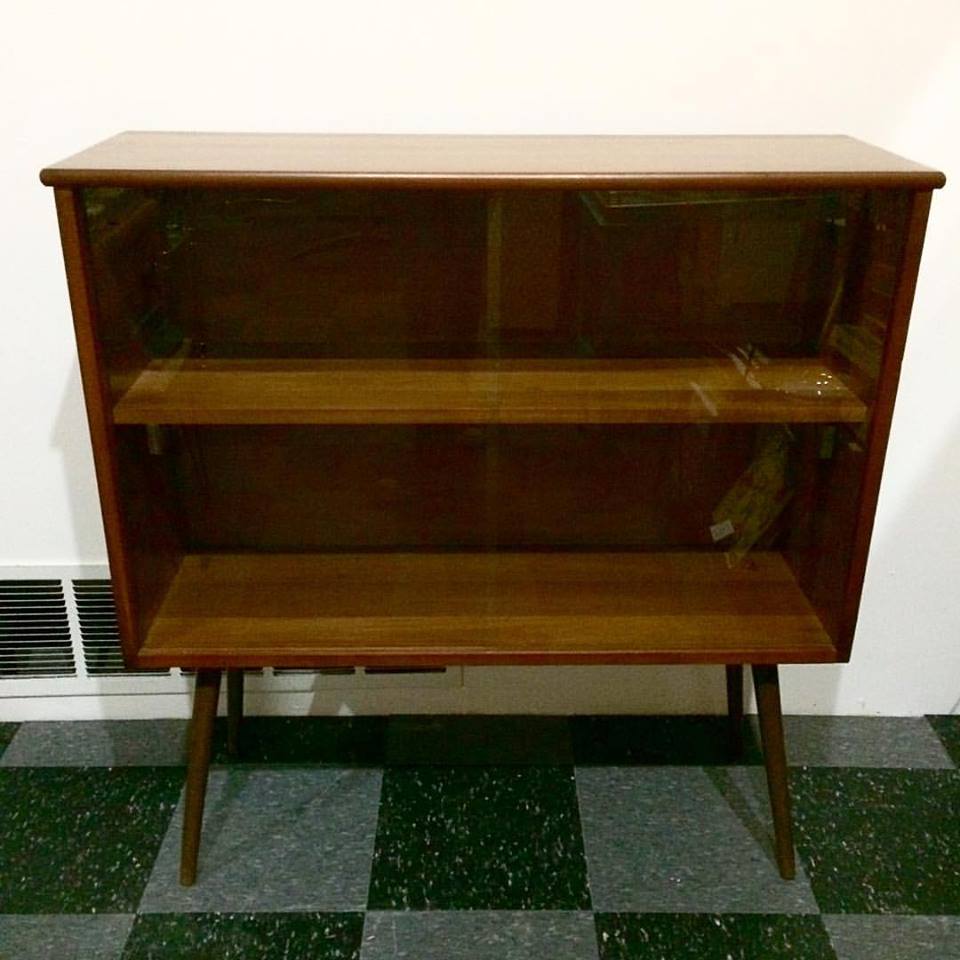 Vintage glass front display NVISION Cincinnati