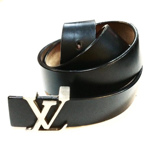Louis Vuitton black leather belt, size 34 – NVISION | Cincinnati Handmade & Vintage Clothing ...