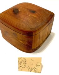Handmade lidded wood box