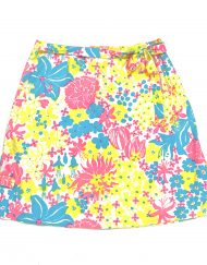 Vintage Lilly Pulitzer skirt, pink/blue/yellow floral