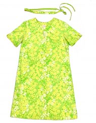 Vintage Lilly Pulitzer green & yellow floral dress