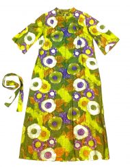 Vintage floral housecoat by Fashions by Marilyn New York