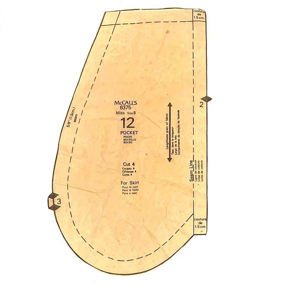 Vintage McCalls pocket pattern